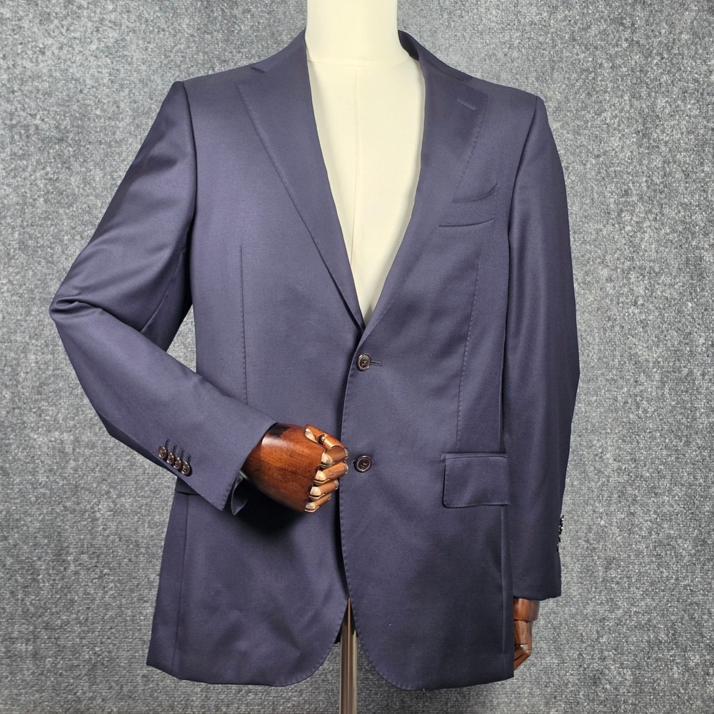 SuitSupply La Spalla Blazer Mens 42US 52EU Navy Reda Super 110s Wool